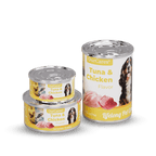 Ground Dinner Wet Dog Food Variety Pack, Tuna &Chicken Flavor and Chopped Dinner with Tuna and Chicken, Made with Natural Ingredients