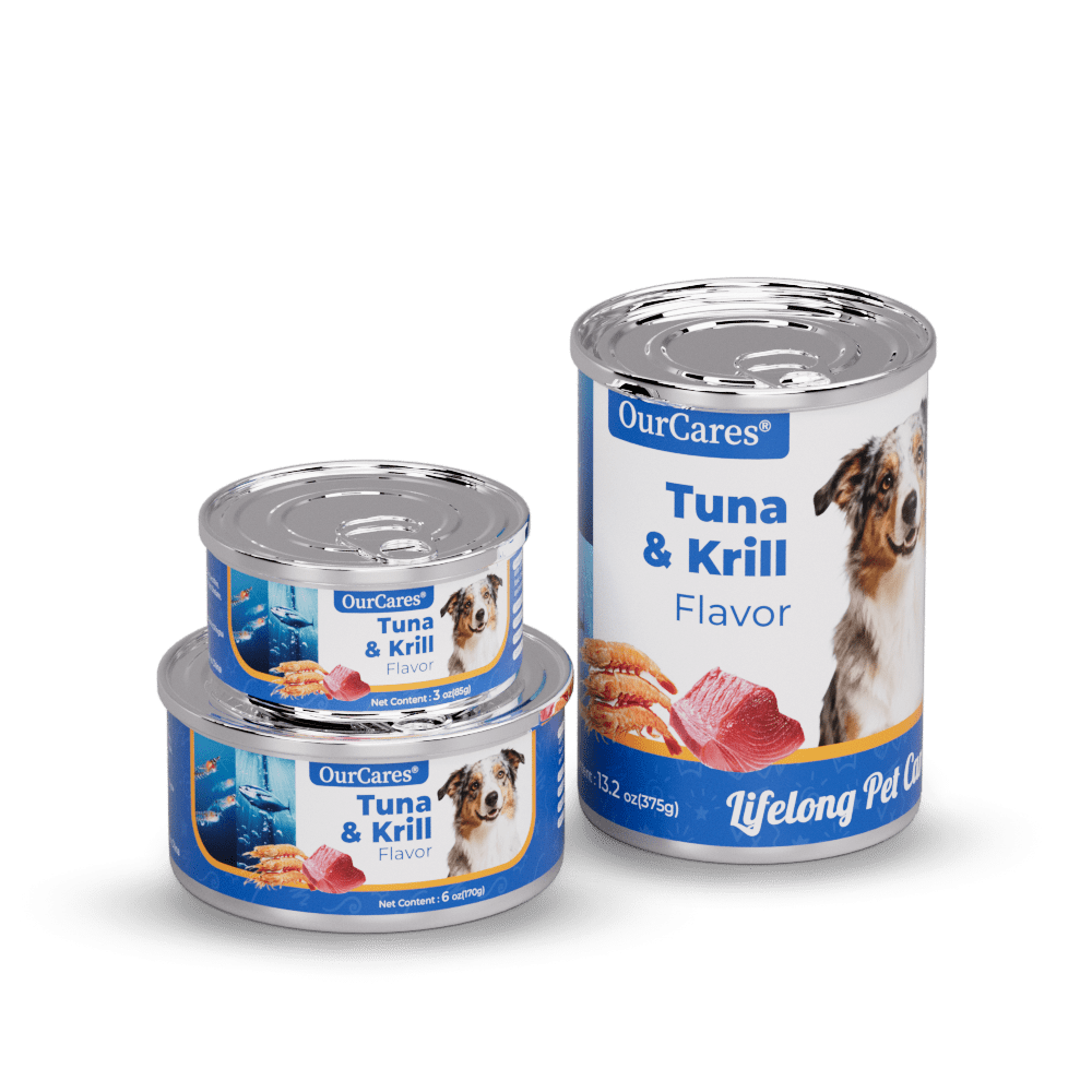 Ground Dinner Wet Dog Food Variety Pack, Tuna &Krill Flavor and Chopped Dinner with Tuna and Krill, Made with Natural Ingredients
