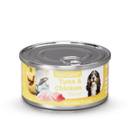 Ground Dinner Wet Dog Food Variety Pack, Tuna &Chicken Flavor and Chopped Dinner with Tuna and Chicken, Made with Natural Ingredients