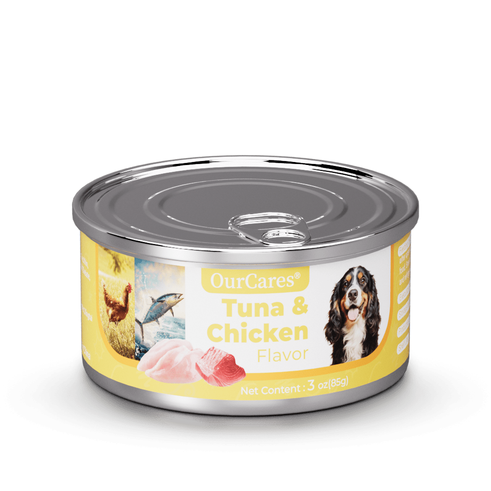 Ground Dinner Wet Dog Food Variety Pack, Tuna &Chicken Flavor and Chopped Dinner with Tuna and Chicken, Made with Natural Ingredients