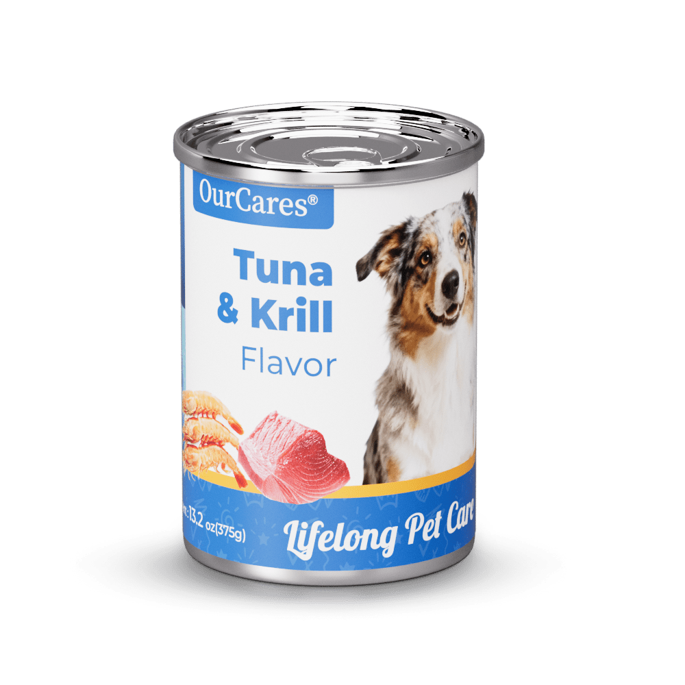 Ground Dinner Wet Dog Food Variety Pack, Tuna &Krill Flavor and Chopped Dinner with Tuna and Krill, Made with Natural Ingredients