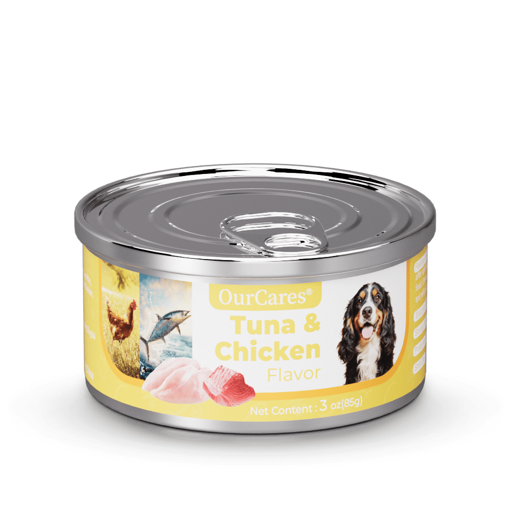 Ground Dinner Wet Dog Food Variety Pack, Tuna &Chicken Flavor and Chopped Dinner with Tuna and Chicken, Made with Natural Ingredients