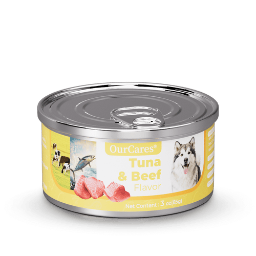 Ground Dinner Wet Dog Food Variety Pack, Tuna &Beef Flavor and Chopped Dinner with Tuna and Beef, Made with Natural Ingredients
