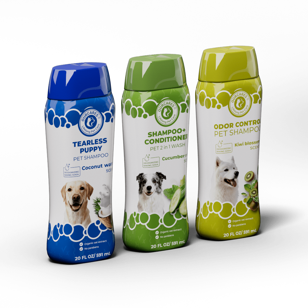 Deodorizing Dog Shampoo with Baking Soda for Odor Control, Tearless Moisturizing Formula for Sensitive Skin,  Safe for Dogs and Puppies, 20 Fl Oz