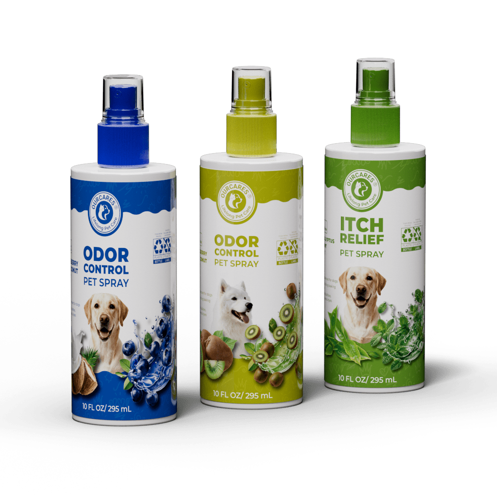 Ultra Fresh Waterless Dog Bath Spray, Baking Soda Deodorizer No-Rinse Dry Dog Shampoo for Between-Bath Odor Control and Coat Freshening, Detangling, 10 Fl Oz
