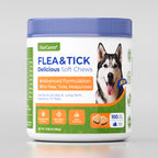 OURCARES Advanced Shield Soft Chews offer natural defense and effective pest protection against fleas and ticks, keep dogs safe and healthy all year round