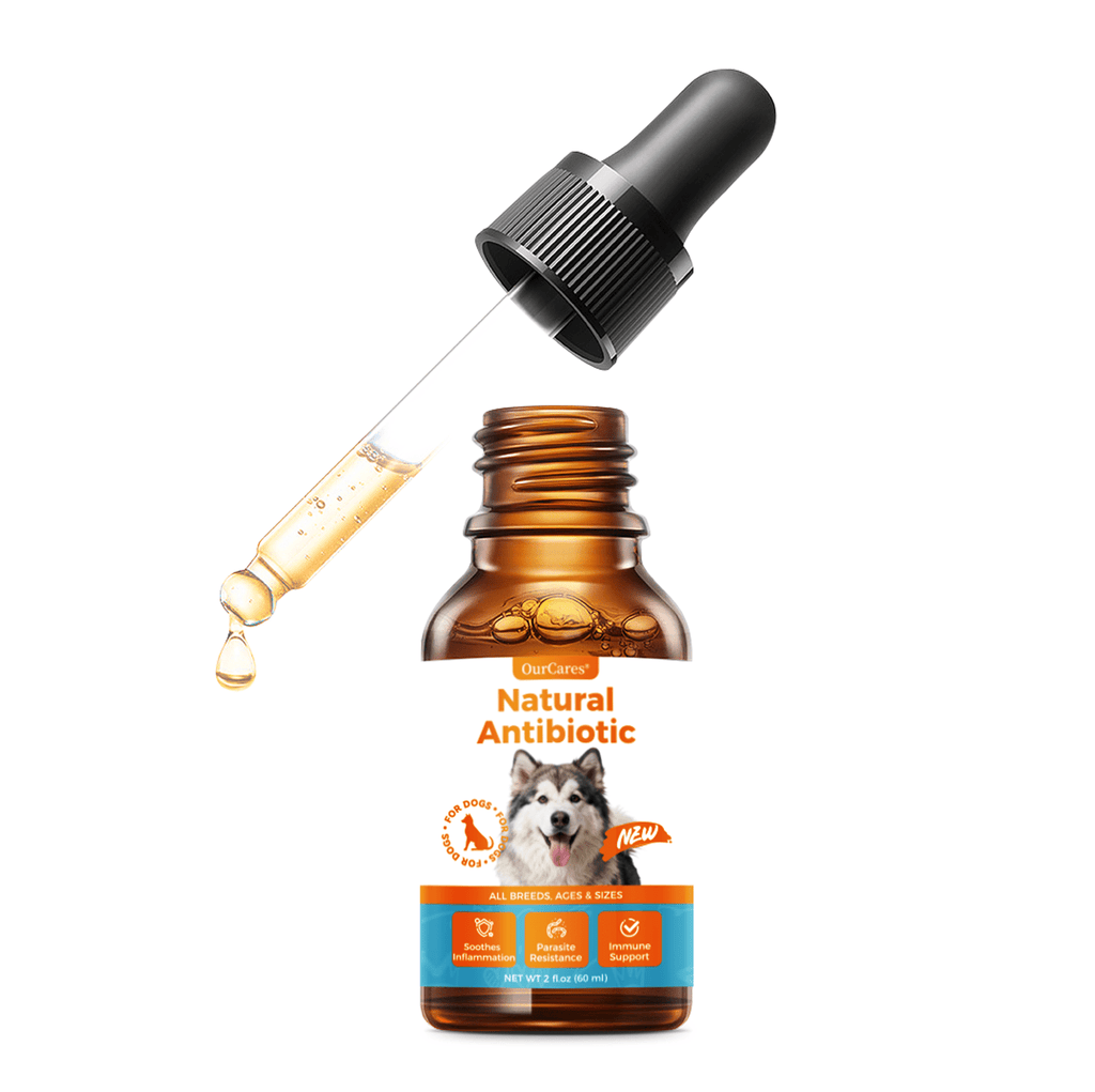 OURCARES Natural Antibiotic for Dogs, Immune Support & Infection Defense Supplement