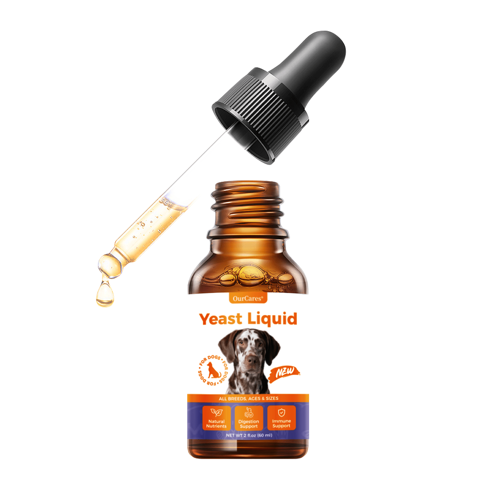 OURCARES Dog Yeast & Itch Relief, Skin Flora Balance & Healthy Skin Support