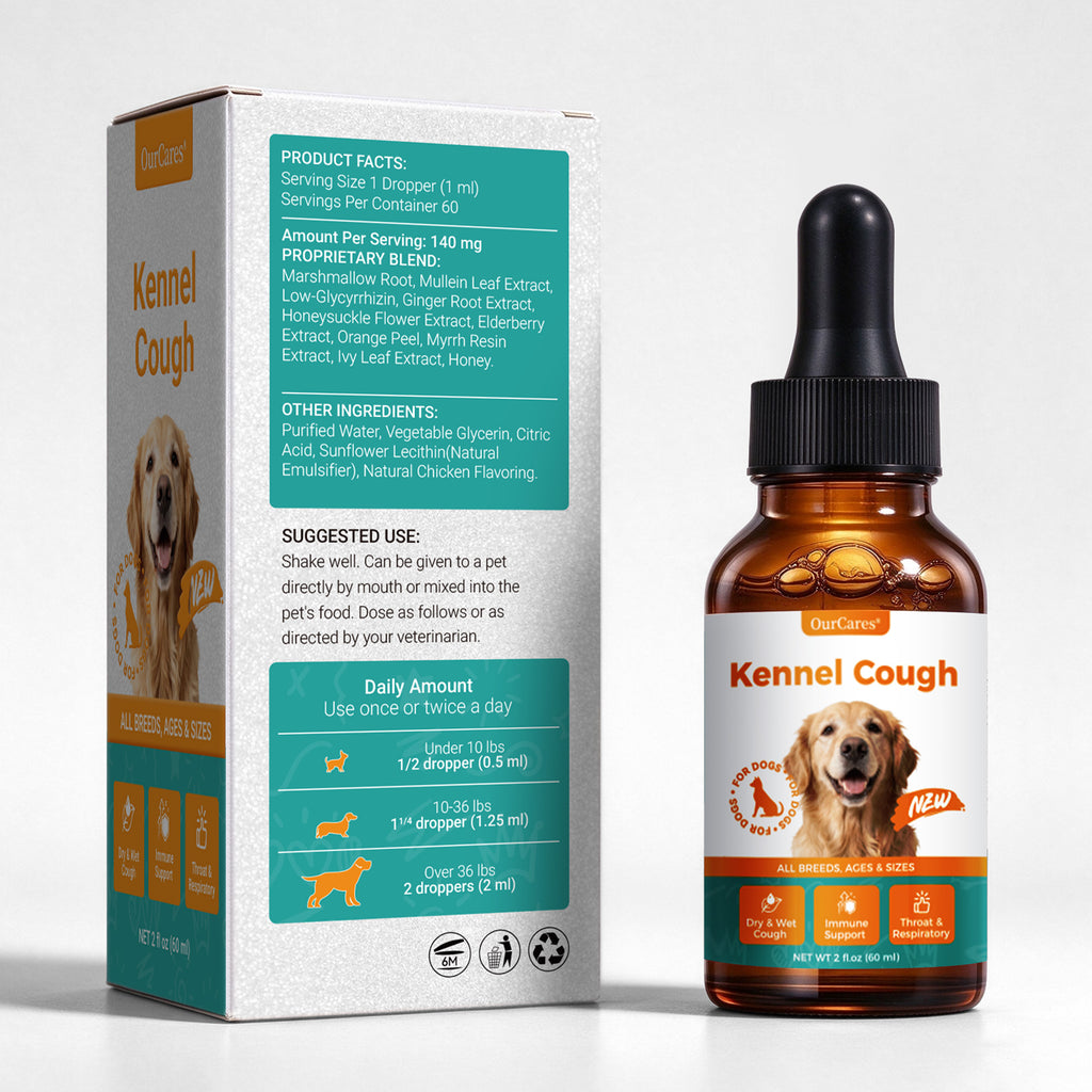 OURCARES Dog Respiratory Support, Soothing Relief for Occasional Cough & Nasal Congestion