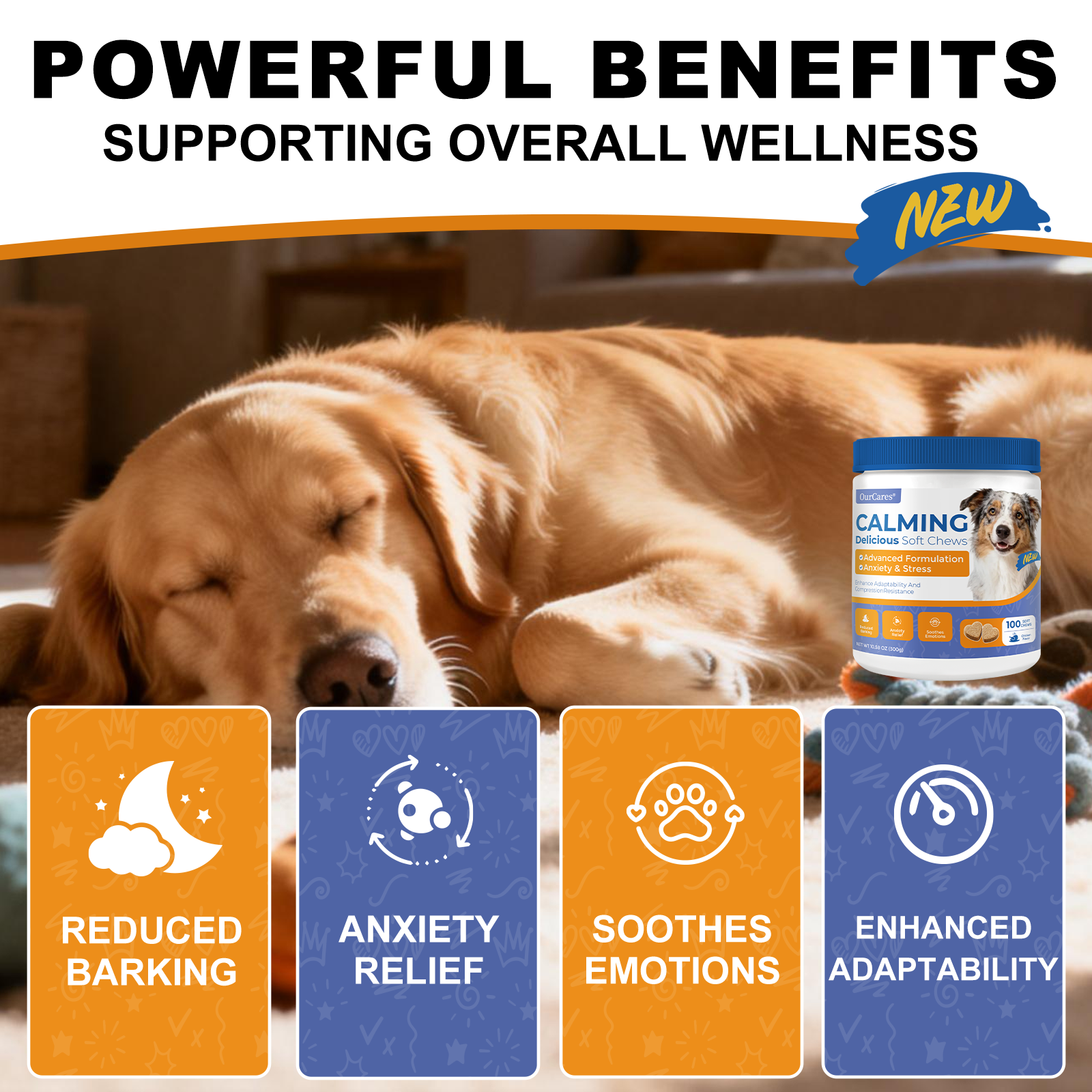 Calming Chews for Dogs - Anxiety Relief