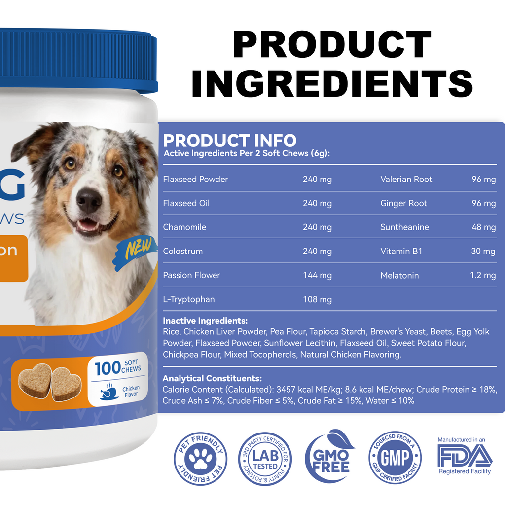 Calming Chews for Dogs - Anxiety Relief