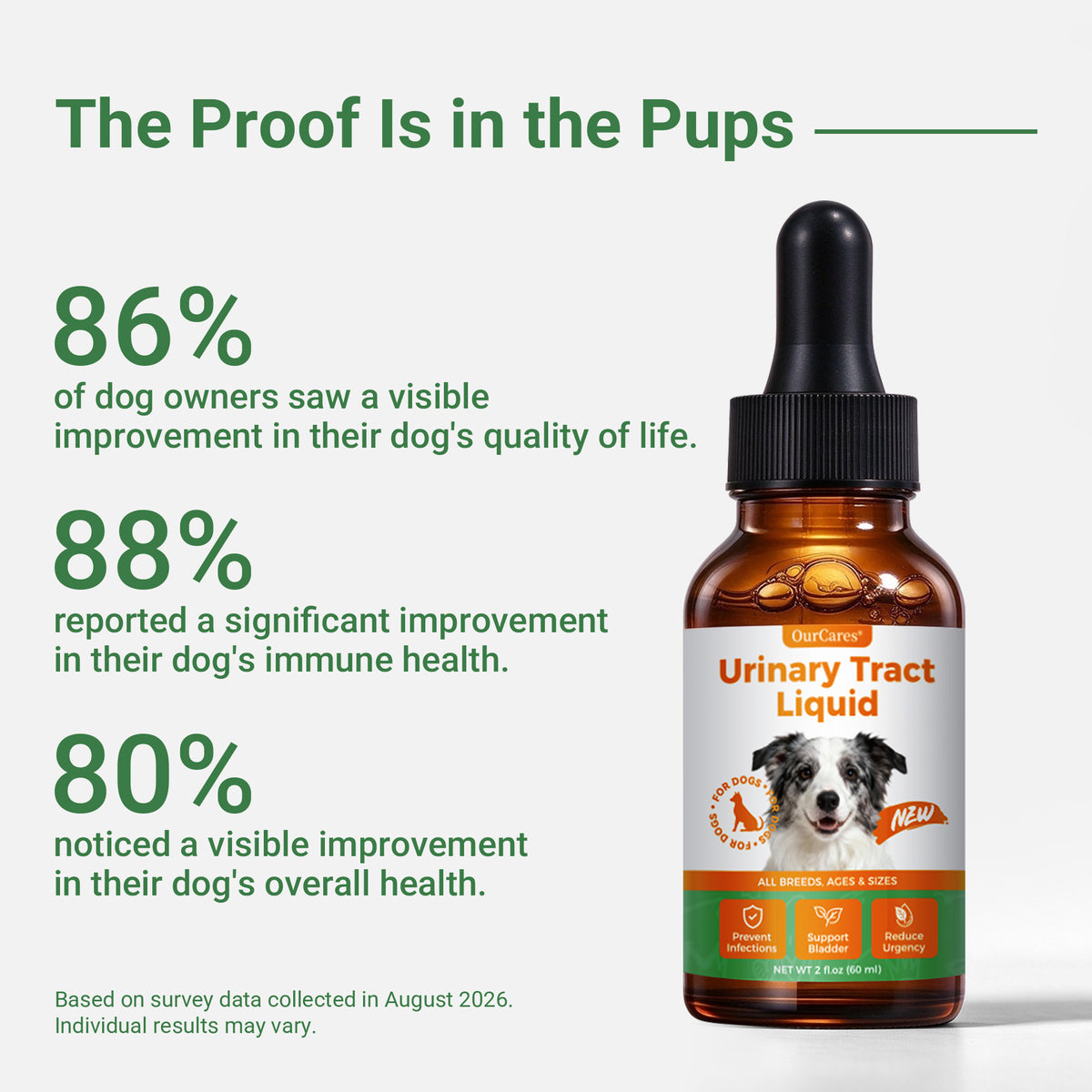 OURCARES Urinary Tract Support for Dogs, Kidney & Bladder Health Supplement