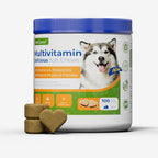 OURCARES 10-in-1 Multivitamin Soft Chews provide daily comprehensive support for dog skin, coat and joint health, ideal for all breeds