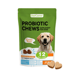 OURCARES Probiotic Bites soft chews support dog digestive health and immune system, daily probiotic supplement for all breeds