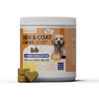 OURCARES Skin and Coat Supplement, Omega-3 for Dogs, Relieves Itchy Skin & Reduces Excessive Shedding