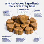 OURCARES Advanced Shield Soft Chews offer natural defense and effective pest protection against fleas and ticks, keep dogs safe and healthy all year round
