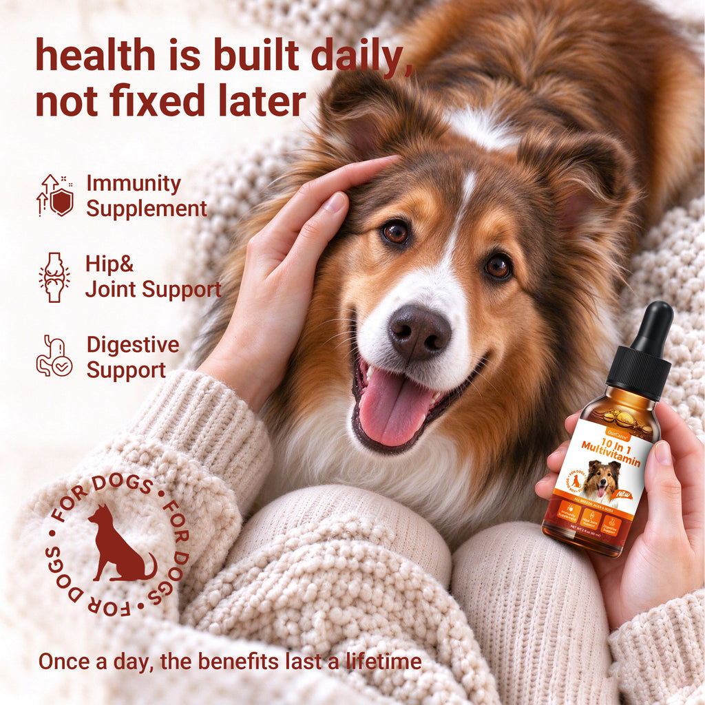 OURCARES 10-in-1 Dog Multivitamin, Essential Nutrition Support for All Life Stages