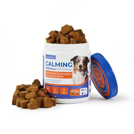 Calming Chews for Dogs - Relief for Separation Anxiety, Thunder & Fireworks